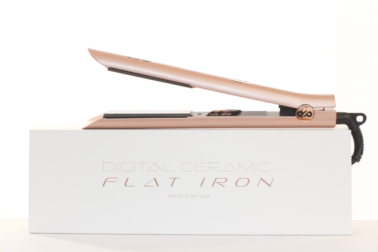Professional Ceramic Hair Straightener (Rose Gold)