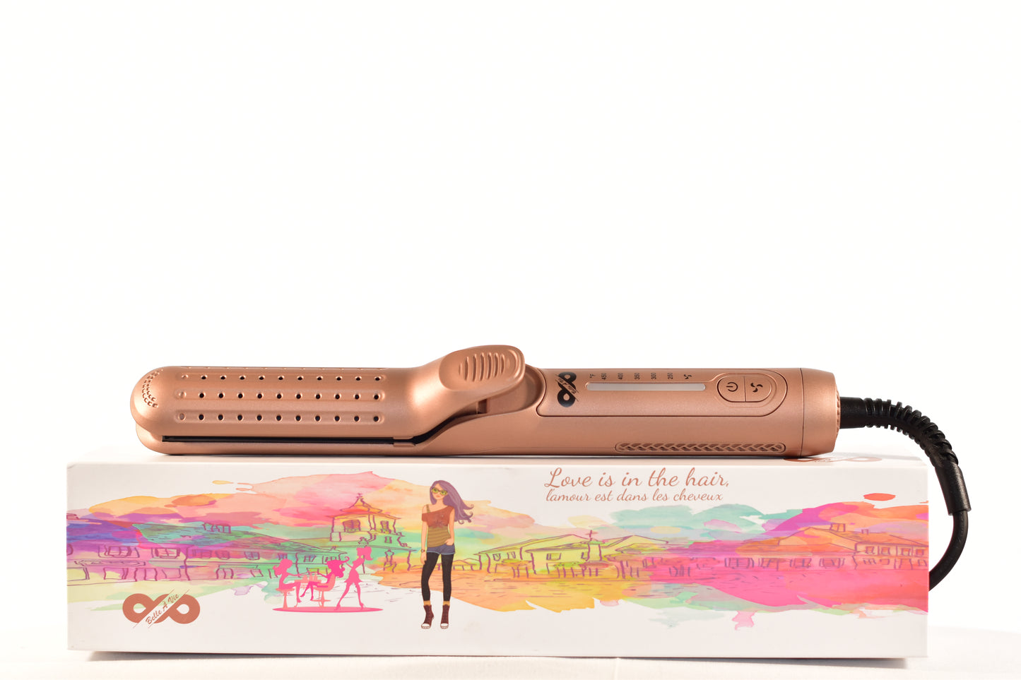 Professional Airflow 2 in 1 Curling Iron (Rose Gold)